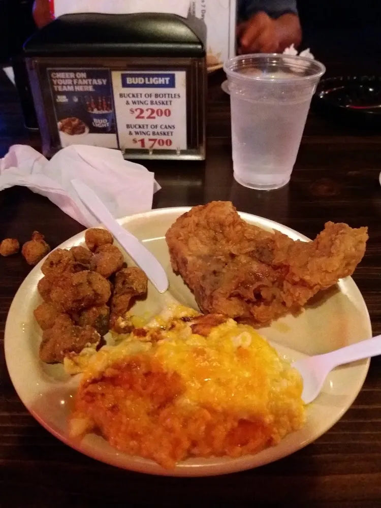 Chicken Fried Steak Macaroni Okra
